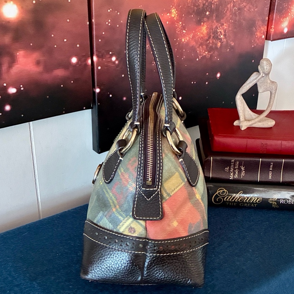 Dooney & Bourke Plaid Satchel - Picture 4 of 11